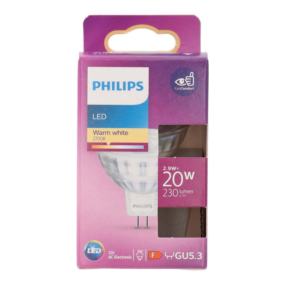 Lamp LED 20W glas MR16 12V Philips Lamp LED 20W glas MR16 12V Philips