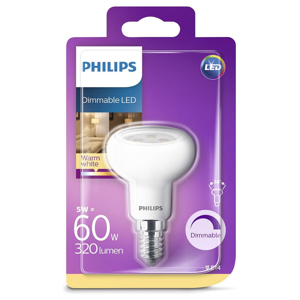 Lamp LED spot dimbaar 60W E14 Philips Lamp LED spot dimbaar 60W E14 Philips