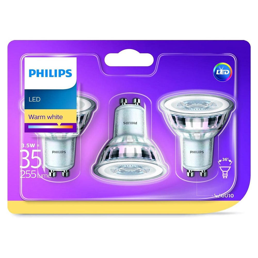 Lamp LED spot 35W GU10 3 stuks Lamp LED spot 35W GU10 3 stuks
