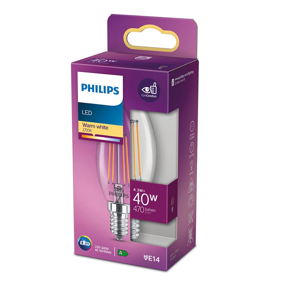 Lamp LED kaars deco 40W E14 Lamp LED kaars deco 40W E14