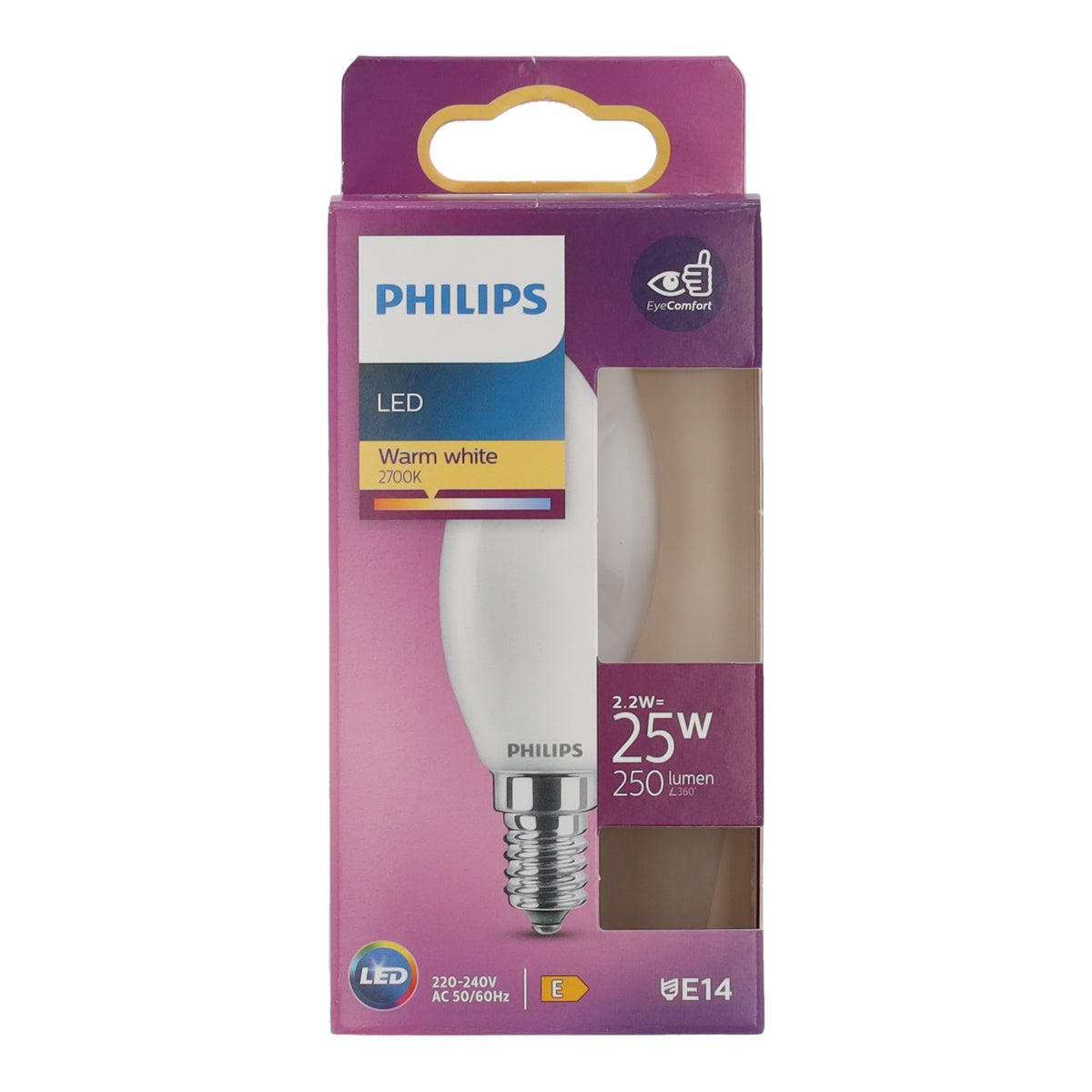 Lamp LED kaars mat 25W E14 Philips Lamp LED kaars mat 25W E14 Philips