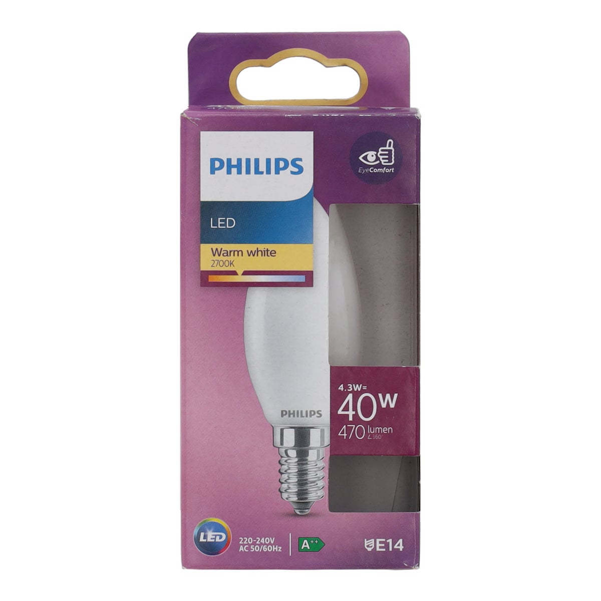Lamp LED kaars mat 40W E14 Philips Lamp LED kaars mat 40W E14 Philips