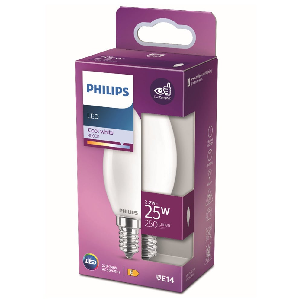 Lamp LED kaars mat 25W E14 Lamp LED kaars mat 25W E14
