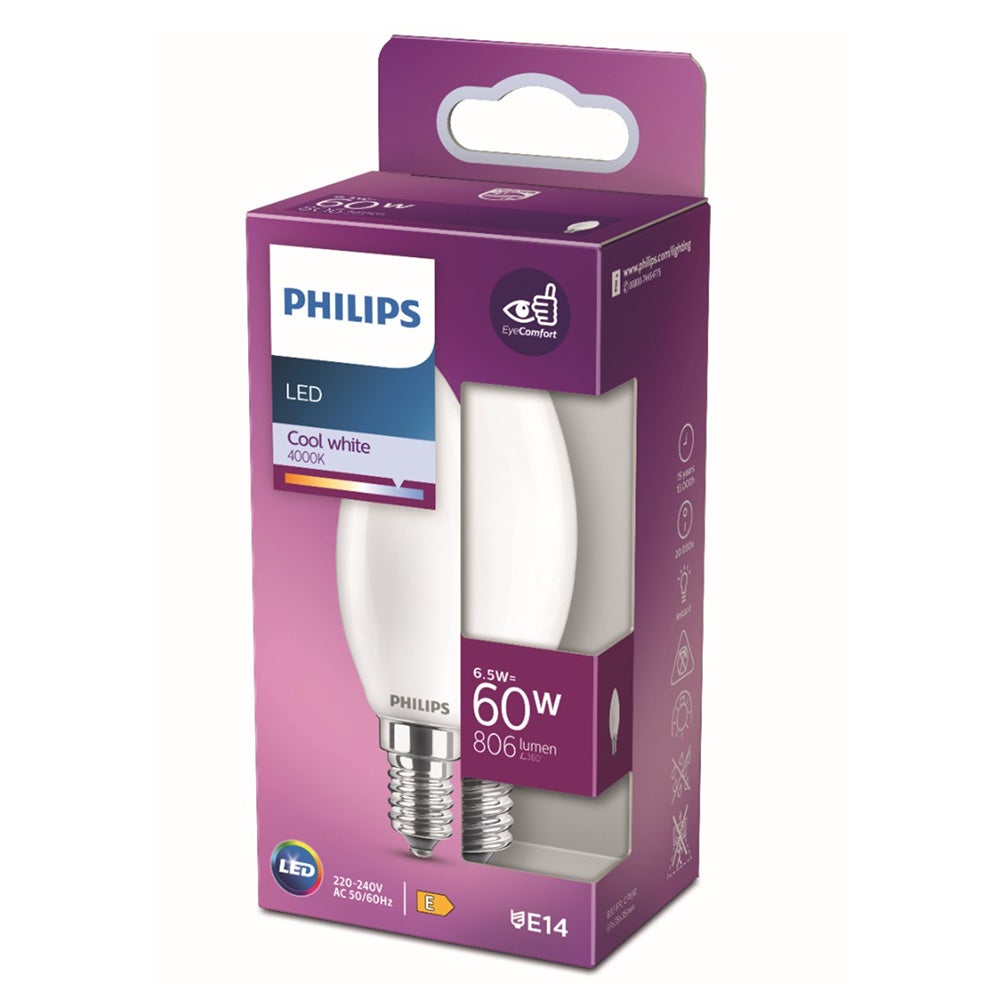 Lamp LED kaars mat 60W E14 Lamp LED kaars mat 60W E14