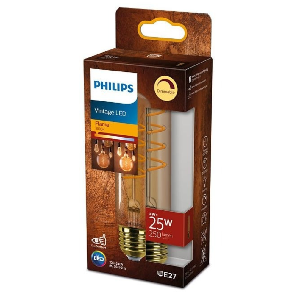 Lamp LED staaf met spiraal dimbaar Vintage 25W E27 Lamp LED staaf met spiraal dimbaar Vintage 25W E27