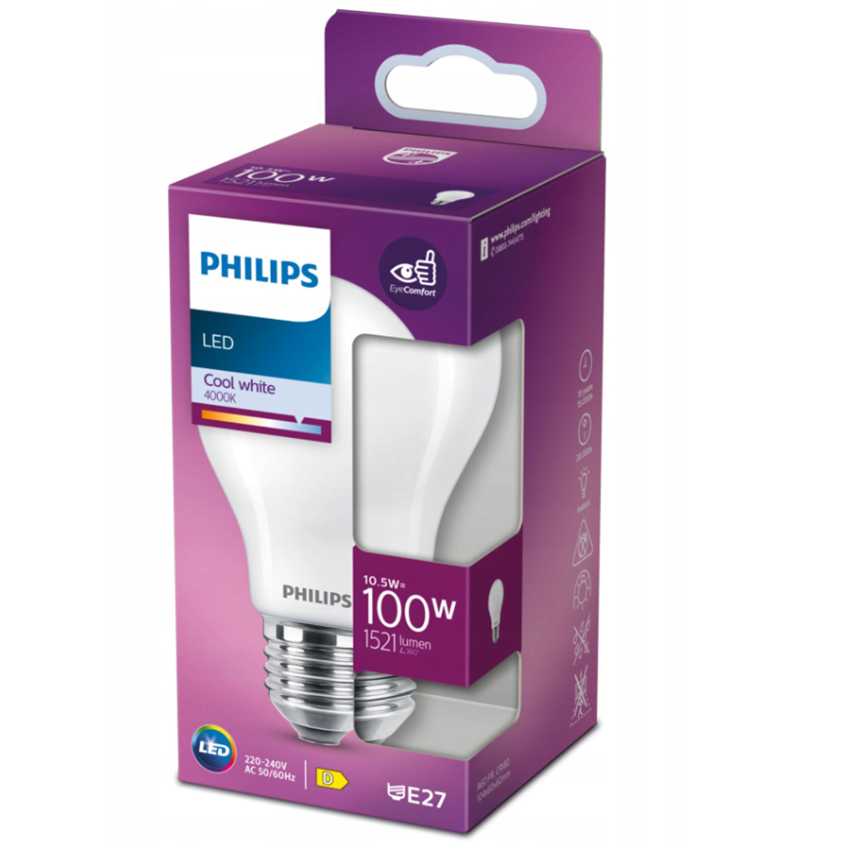 Lamp LED peer mat 100W E27 Lamp LED peer mat 100W E27