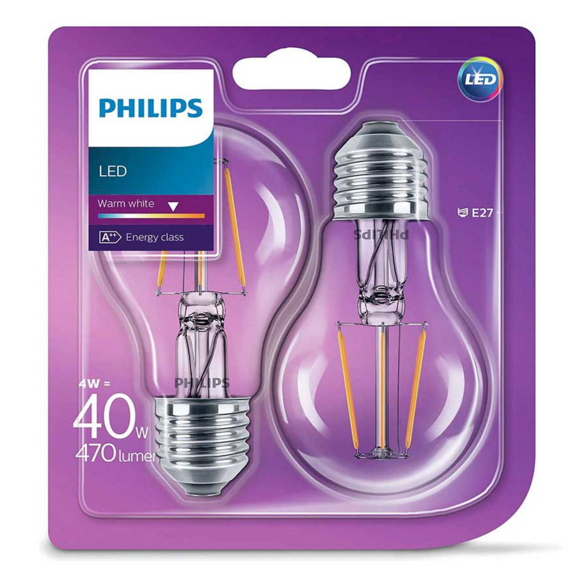 Lamp LED peer helder 40W E27 2 stuks Lamp LED peer helder 40W E27 2 stuks