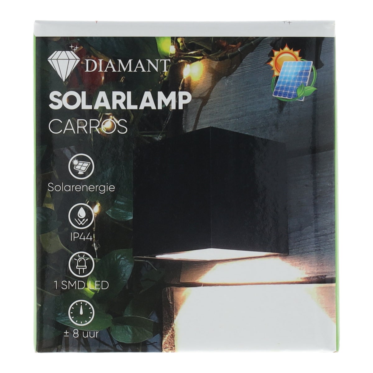 Lamp Carros LED solar zwart Lamp Carros LED solar zwart