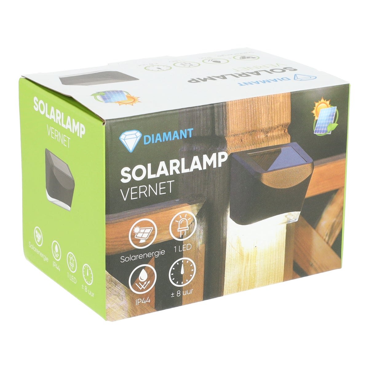 Lamp Vernet solar LED zwart Lamp Vernet solar LED zwart