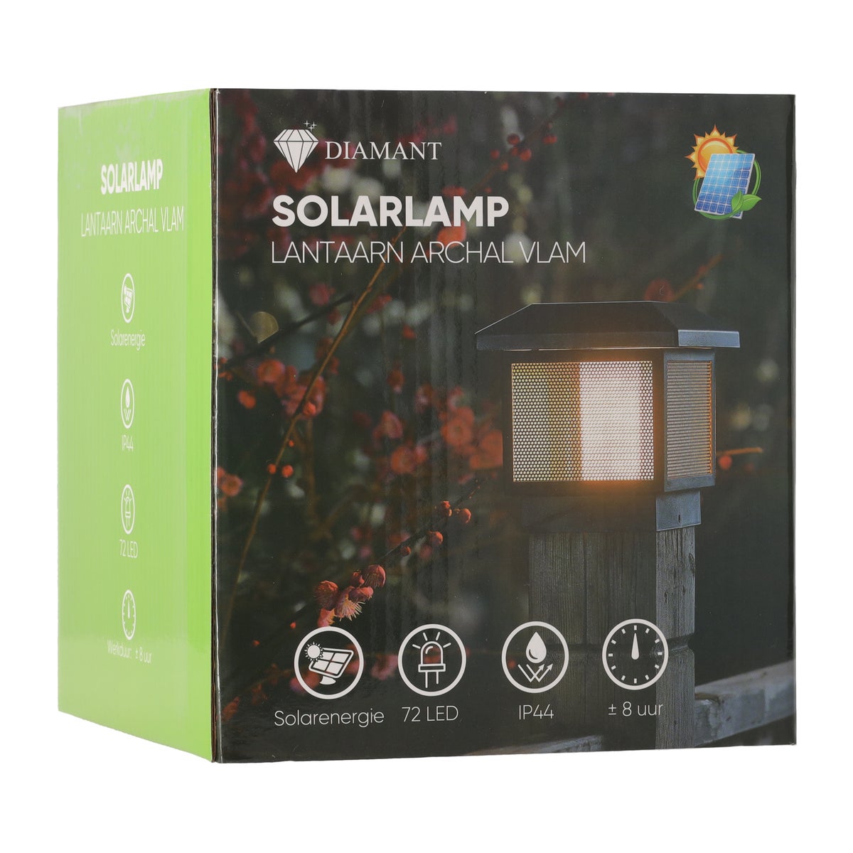 Lantaarn Archal LED solar vlam Lantaarn Archal LED solar vlam