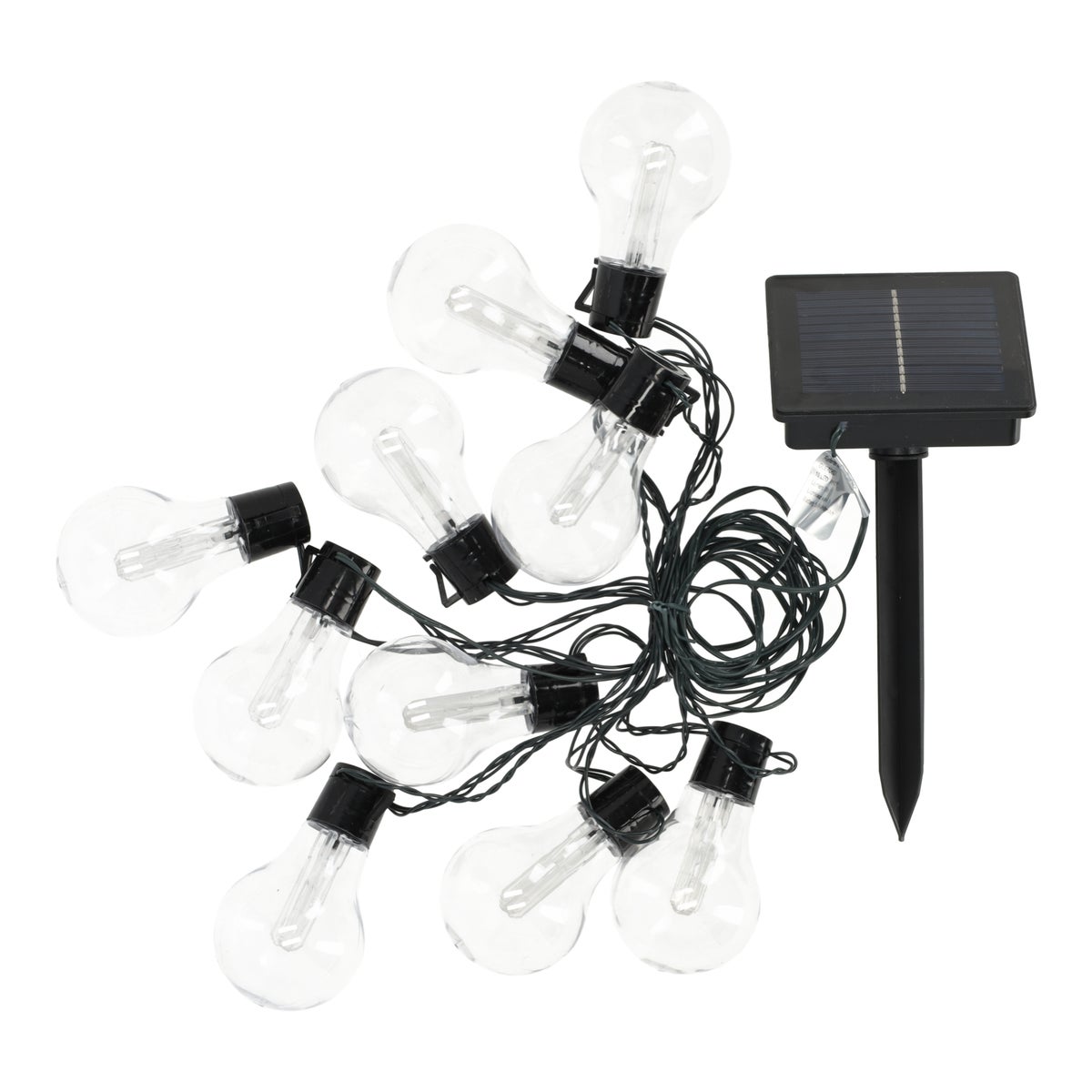 Partylight Edison LED 10-warmwit solar met functie Partylight Edison LED 10-warmwit solar met functie
