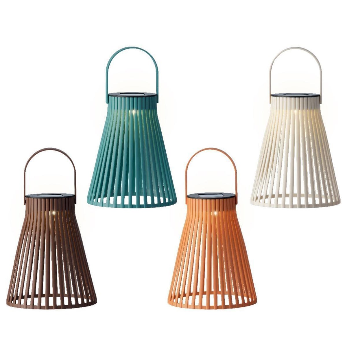 Lantaarn solar 18 cm 4 assorti Lantaarn solar 18 cm 4 assorti