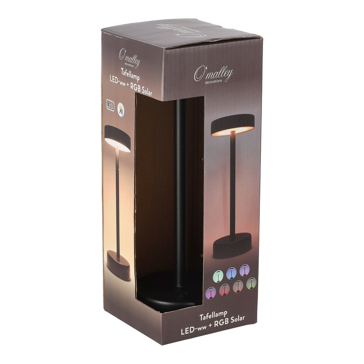 Tafellamp LED-ww en RGB solar Tafellamp LED-ww en RGB solar