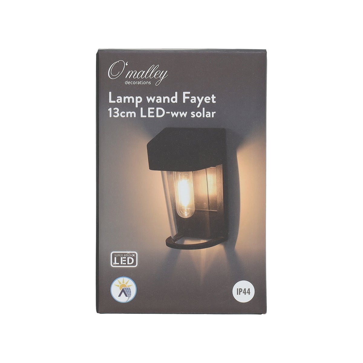 Lamp wand fayet 13 cm LED-ww solar Lamp wand fayet 13 cm LED-ww solar