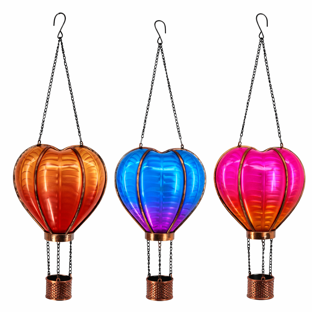 Ballon solar vlam 10 LED 46 cm Ballon solar vlam 10 LED 46 cm