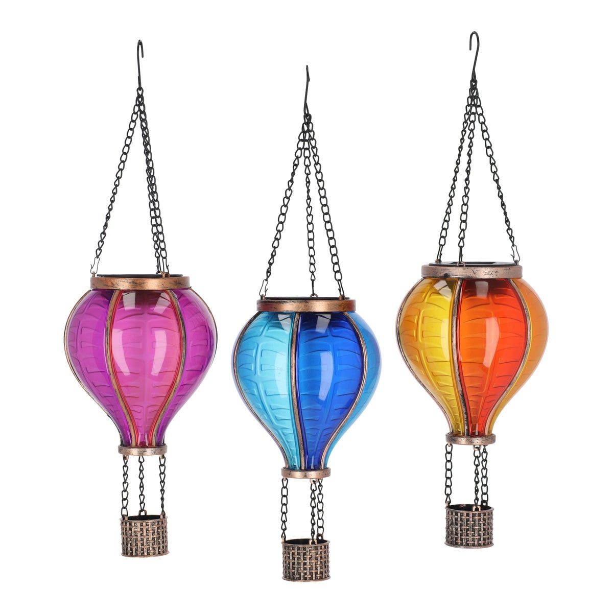 Ballon solar vlam 12 LED 36 cm Ballon solar vlam 12 LED 36 cm