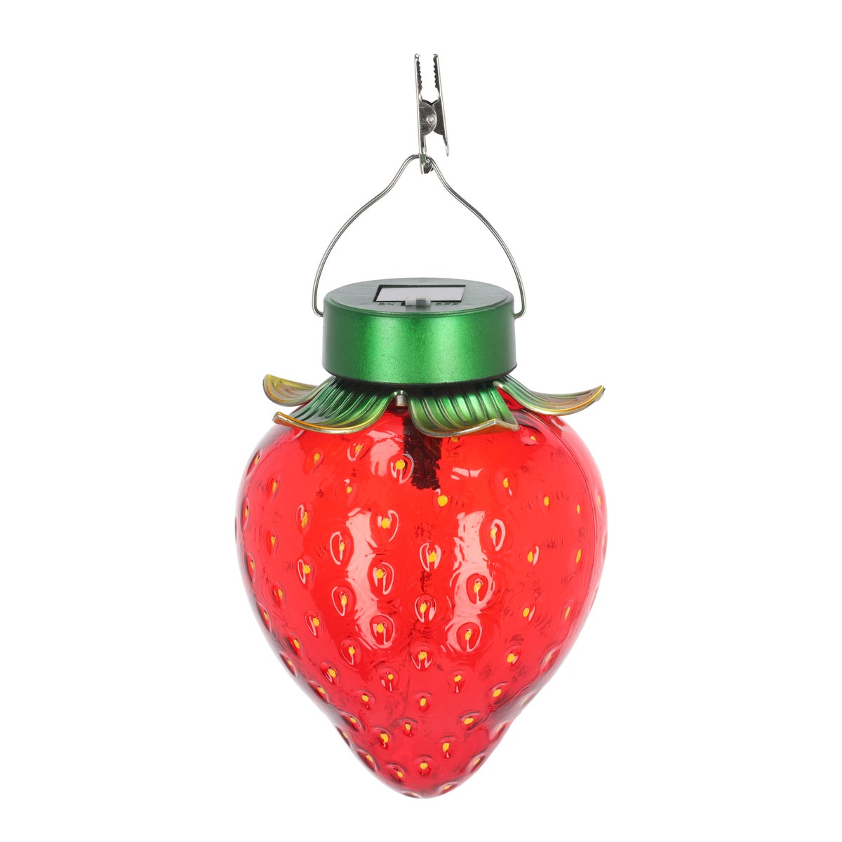 Aardbei solar 5 LED 23 cm Aardbei solar 5 LED 23 cm