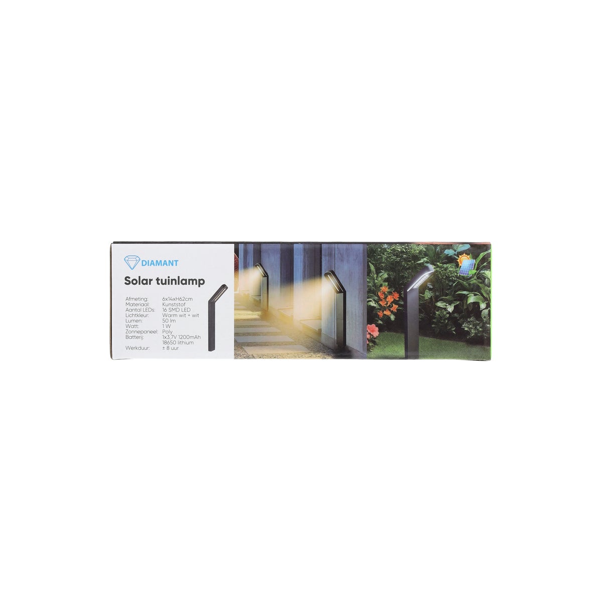 Lamp caument zwart led-ww solar Lamp caument zwart led-ww solar