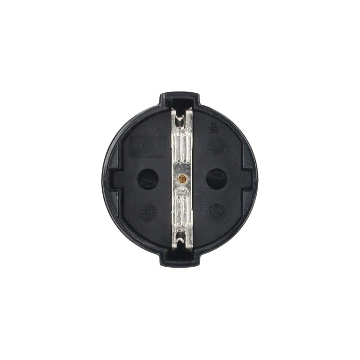 Contrastekker zwart RA 16A 230V Diamant Contrastekker zwart RA 16A 230V Diamant