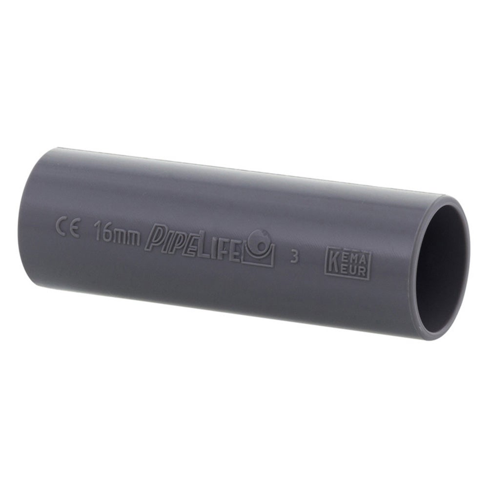 Sok 5/8" PVC grijs 10 stuks Sok 5/8" PVC grijs 10 stuks