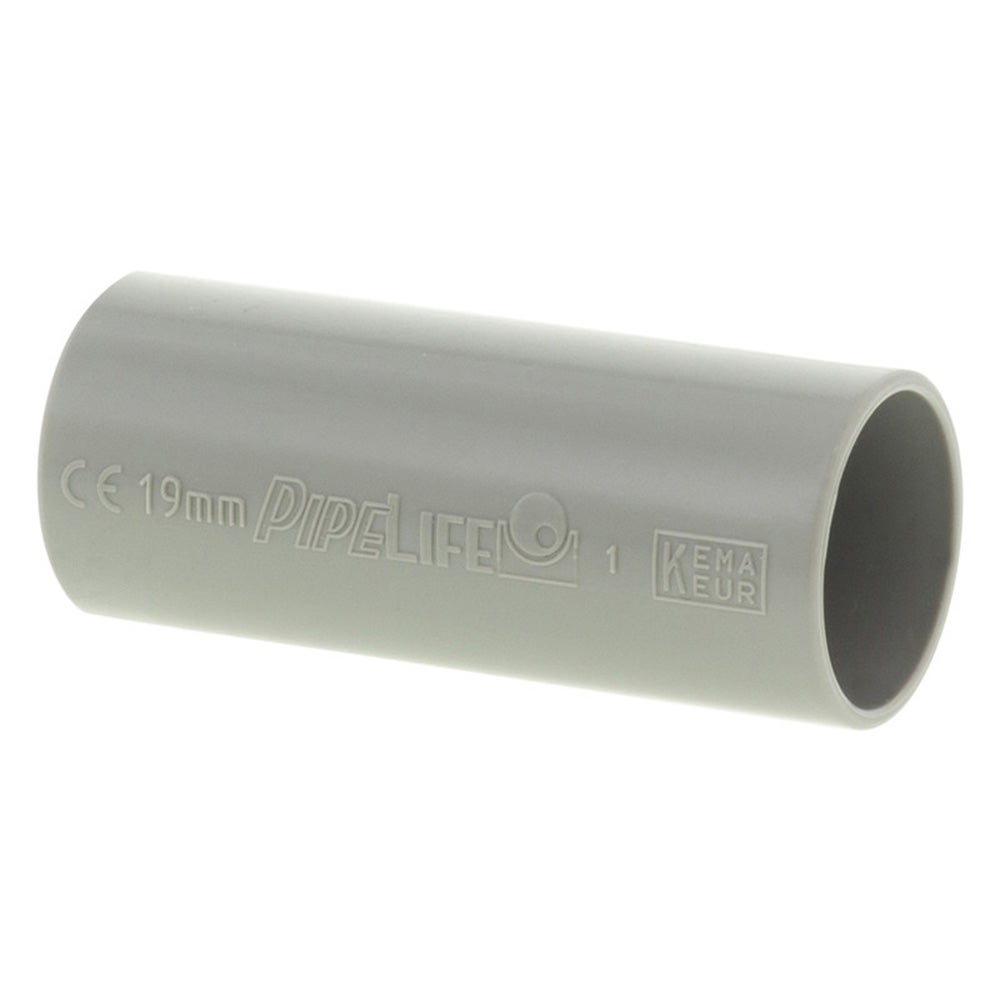 Sok 3/4" PVC grijs 3 stuks Sok 3/4" PVC grijs 3 stuks