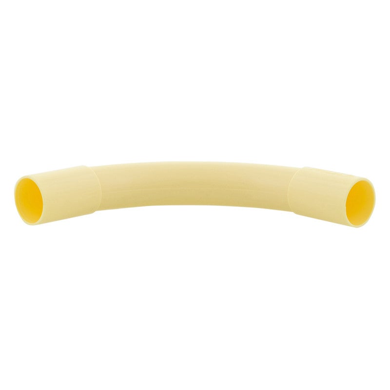 Bocht 3/4" PVC creme 3st. Bocht 3/4" PVC creme 3st.