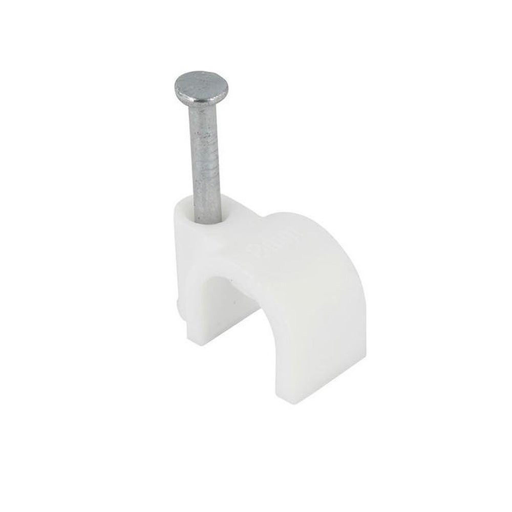 Kabelclip 5 mm rond wit 20 stuks Kabelclip 5 mm rond wit 20 stuks