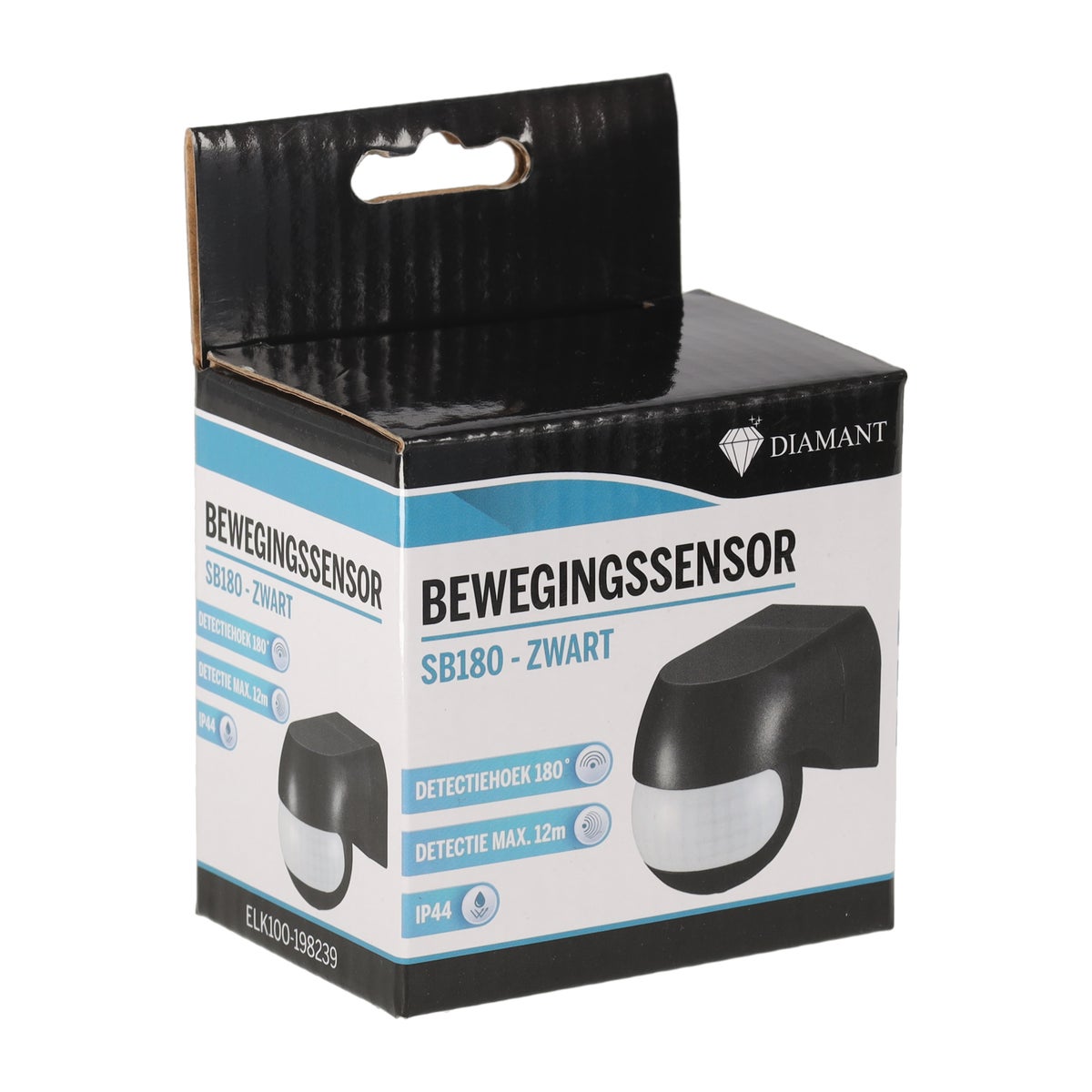 Sensor beweging SB180 Zwart Diamant Sensor beweging SB180 Zwart Diamant