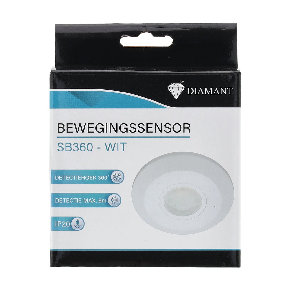 Bewegingssensor 360° wit Diamant Bewegingssensor 360° wit Diamant