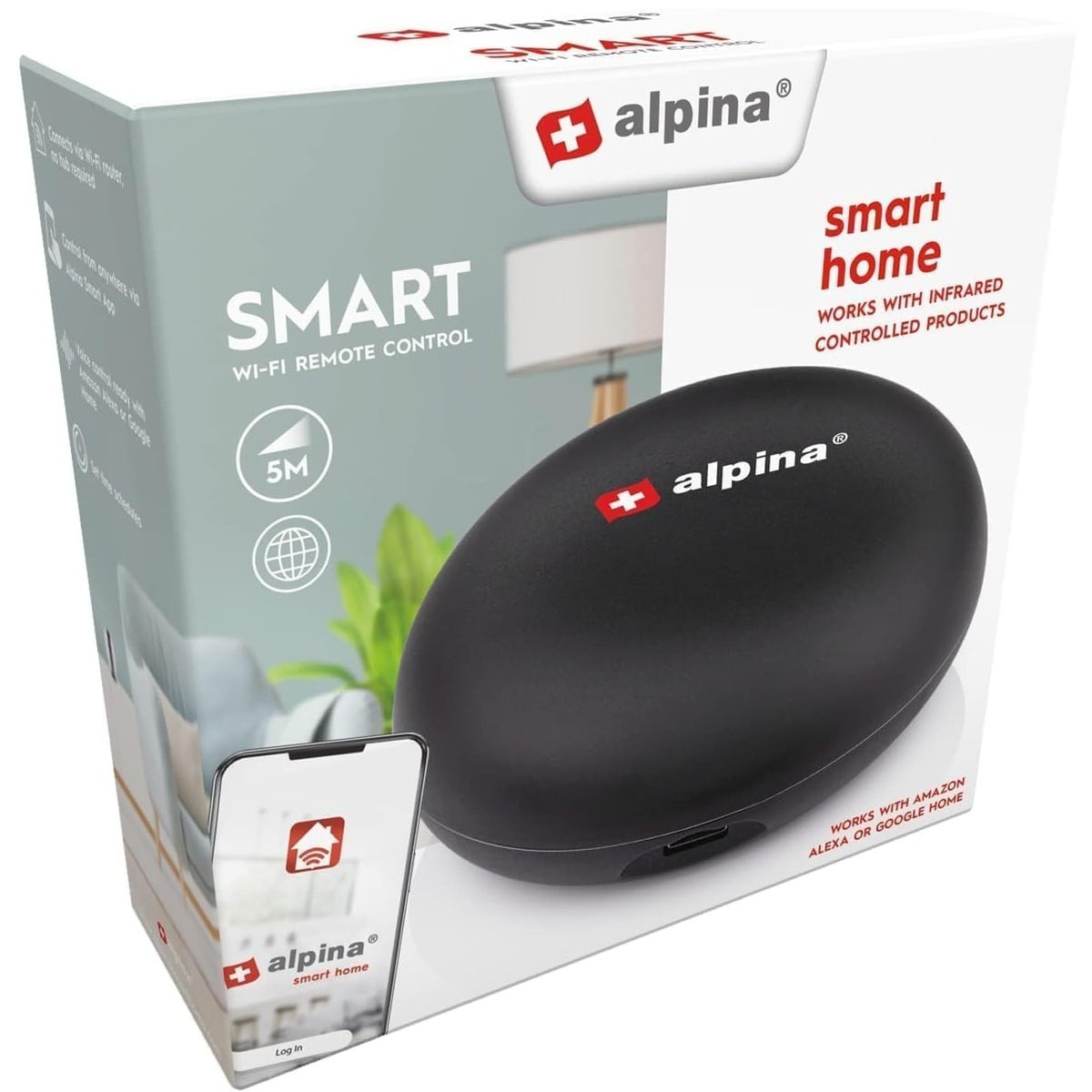 Slimme wifi-afstandsbediening Alpina Slimme wifi-afstandsbediening Alpina
