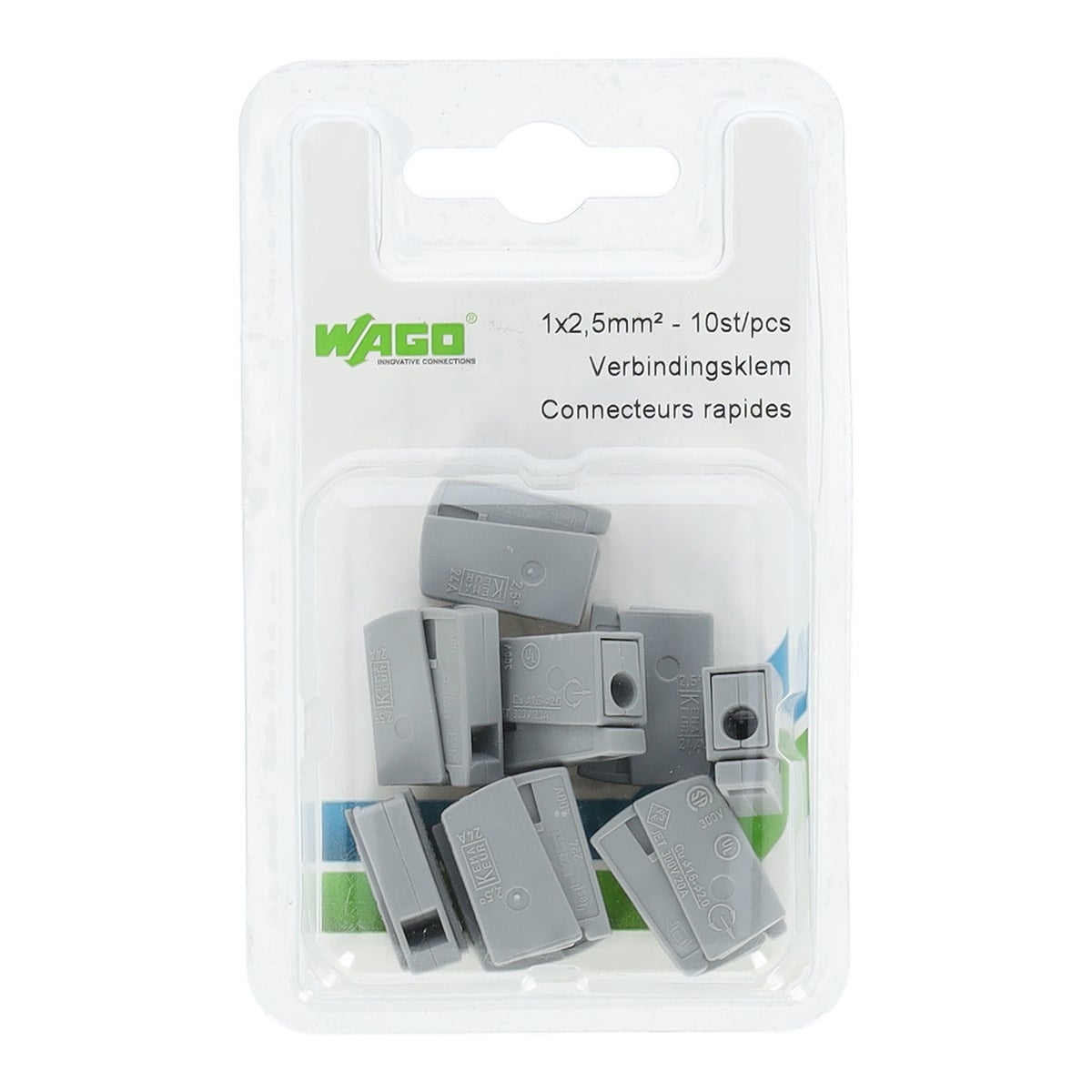 Verbindingsklem 1 x 2,5 mm 10 stuks Wago Verbindingsklem 1 x 2,5 mm 10 stuks Wago