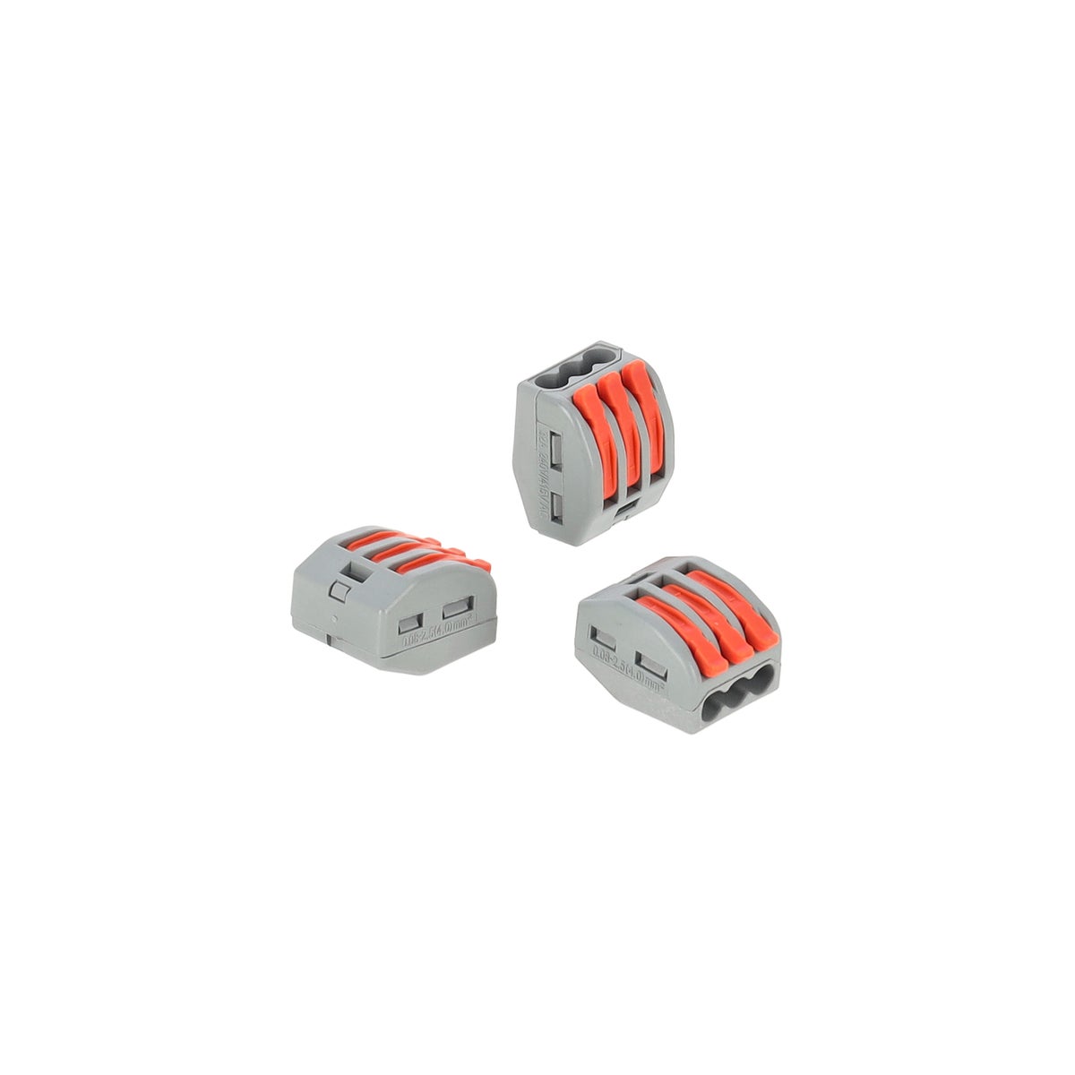 Steekklem hendel oranje 3x0.5x4mm 10st Steekklem hendel oranje 3x0.5x4mm 10st