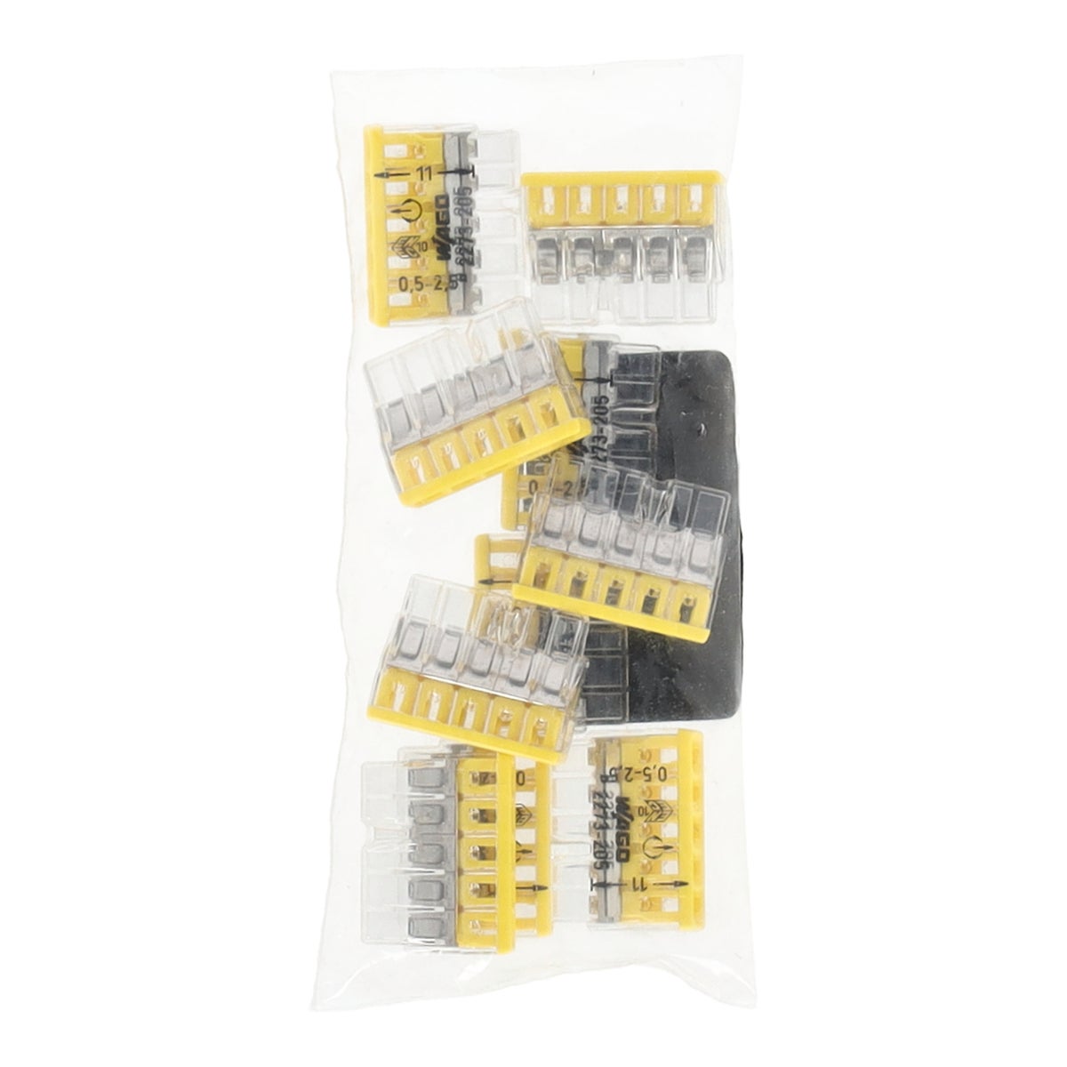 Steekklem 5 x 0,5-2,5 mm 10 stuks Wago Steekklem 5 x 0,5-2,5 mm 10 stuks Wago