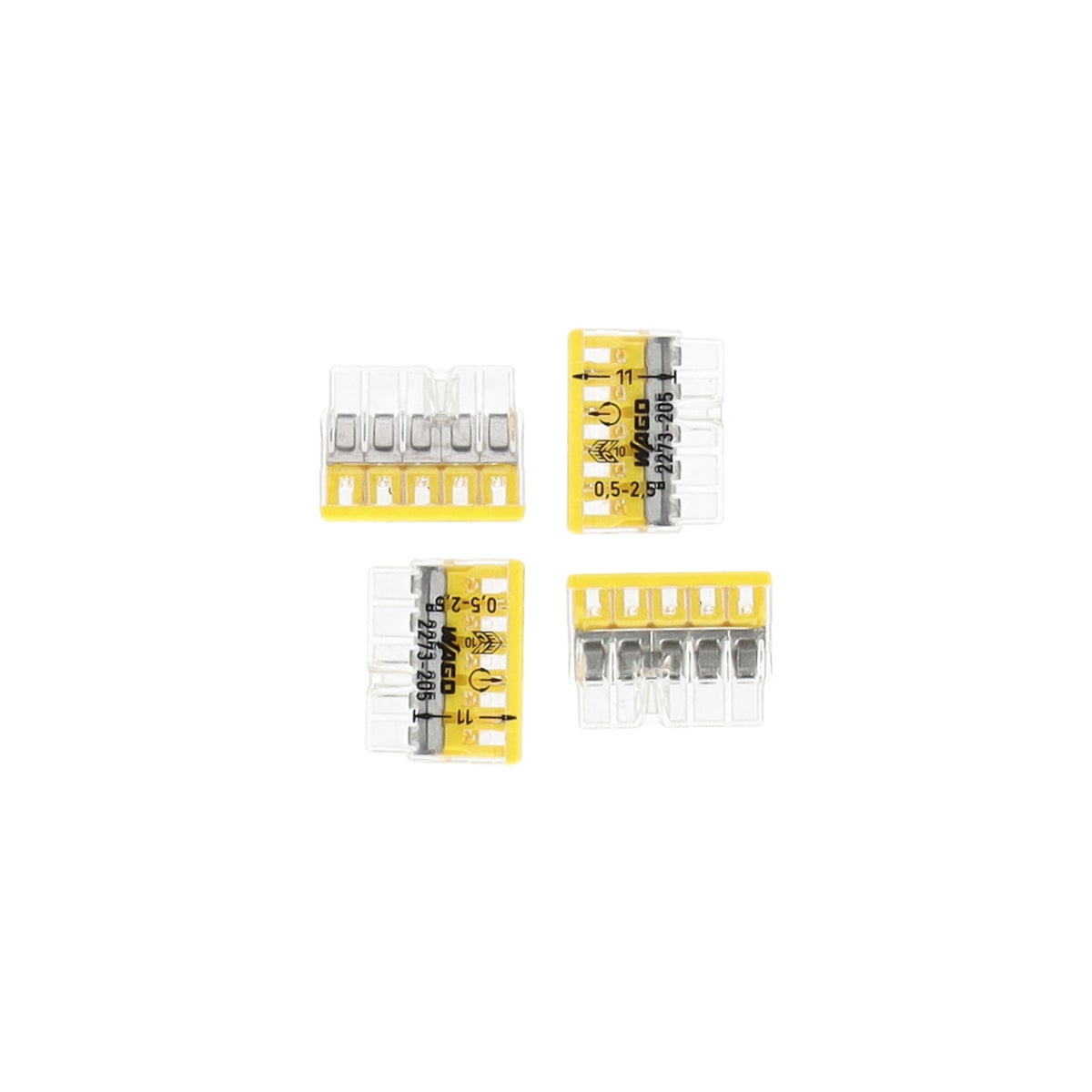 Steekklem 5 x 0,5-2,5 mm 10 stuks Wago Steekklem 5 x 0,5-2,5 mm 10 stuks Wago