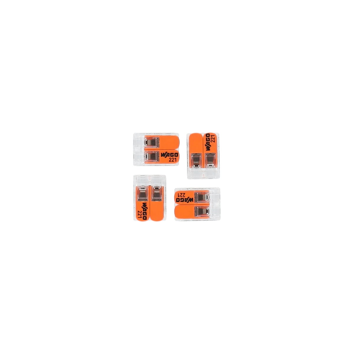 Steekklem hendel 2 x 0,2-4 mm 10 stuks Wago Steekklem hendel 2 x 0,2-4 mm 10 stuks Wago