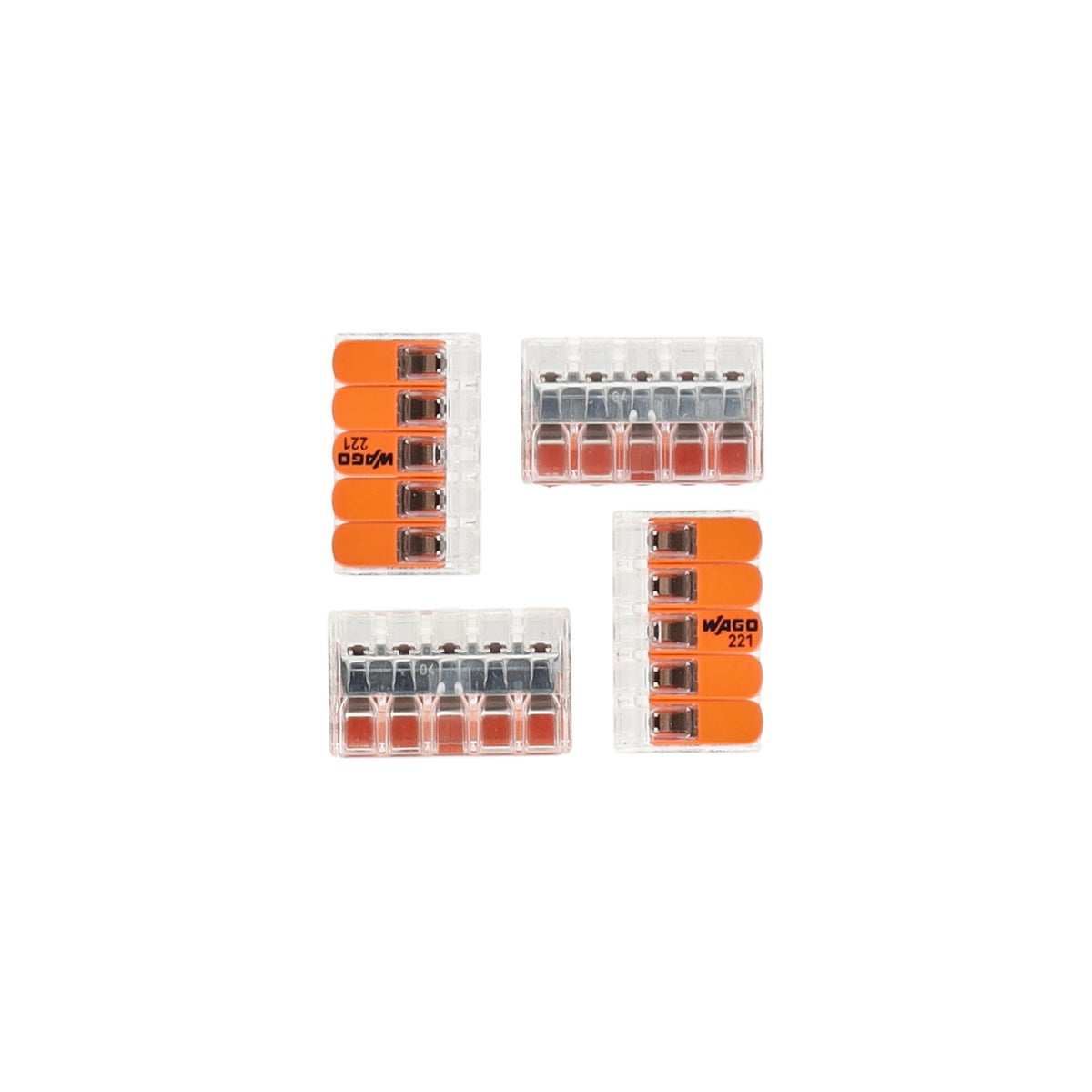 Steekklem hendel 5 x 0,2-4 mm 10 stuks Wago Steekklem hendel 5 x 0,2-4 mm 10 stuks Wago