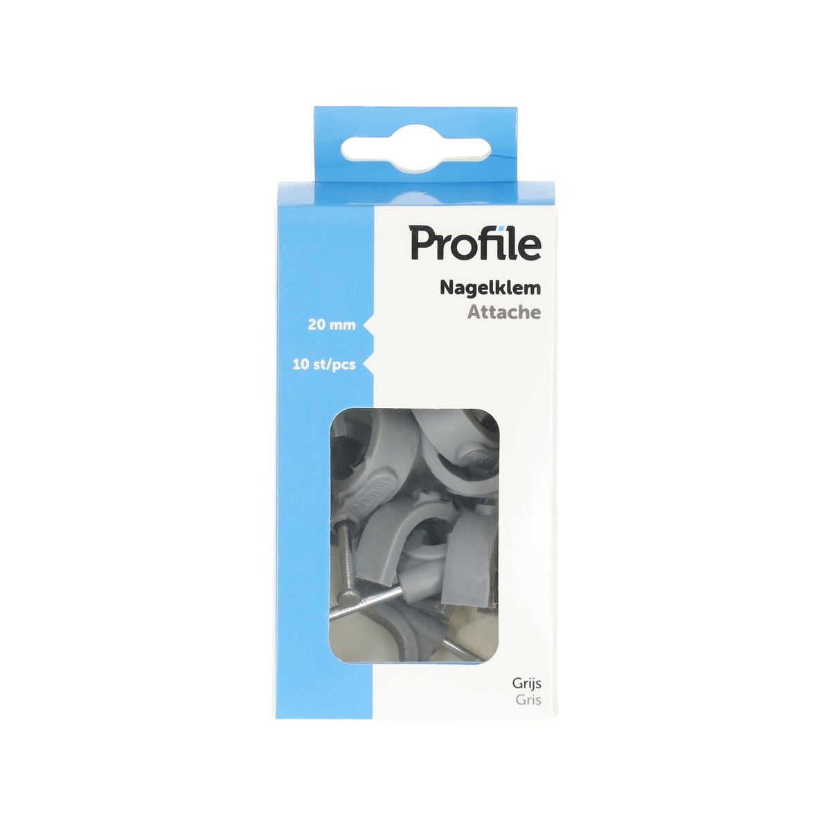 Nagelklem 20 mm 10stuks Profile Nagelklem 20 mm 10stuks Profile