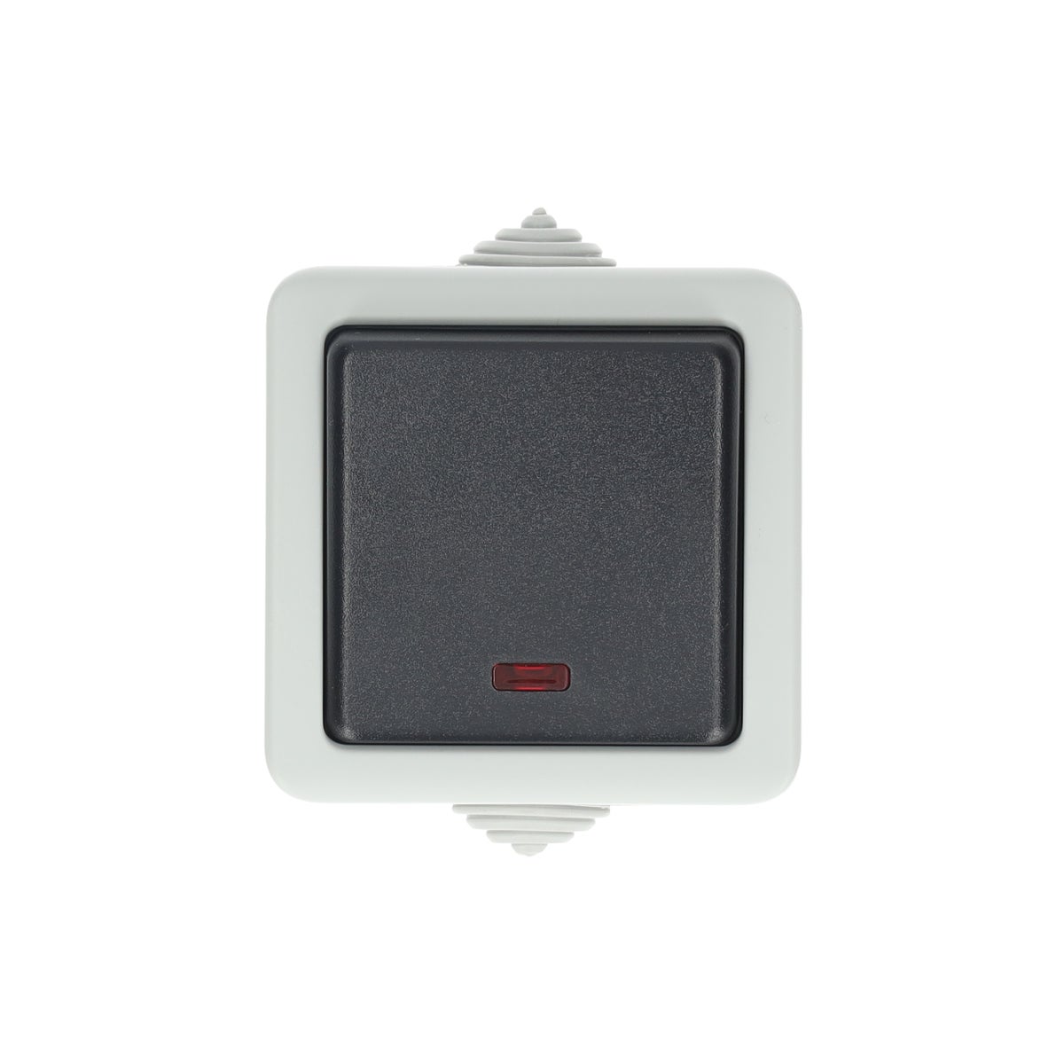 Schakelaar met lamp enkel opbouw IP54 Diamant Schakelaar met lamp enkel opbouw IP54 Diamant