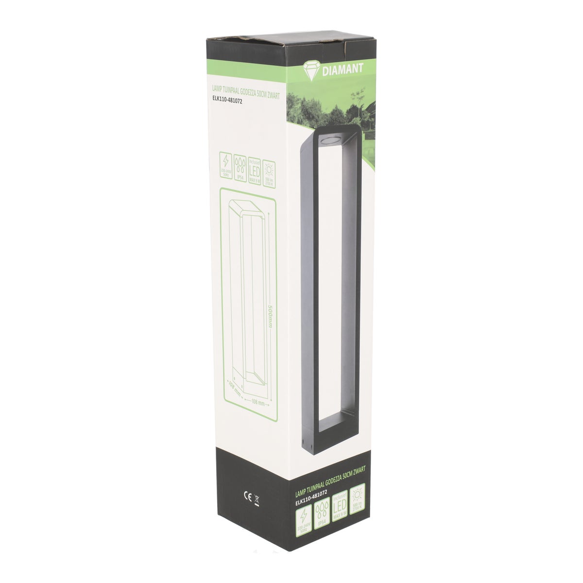 Tuinpaal lamp Godezza 50 cm zwart Tuinpaal lamp Godezza 50 cm zwart