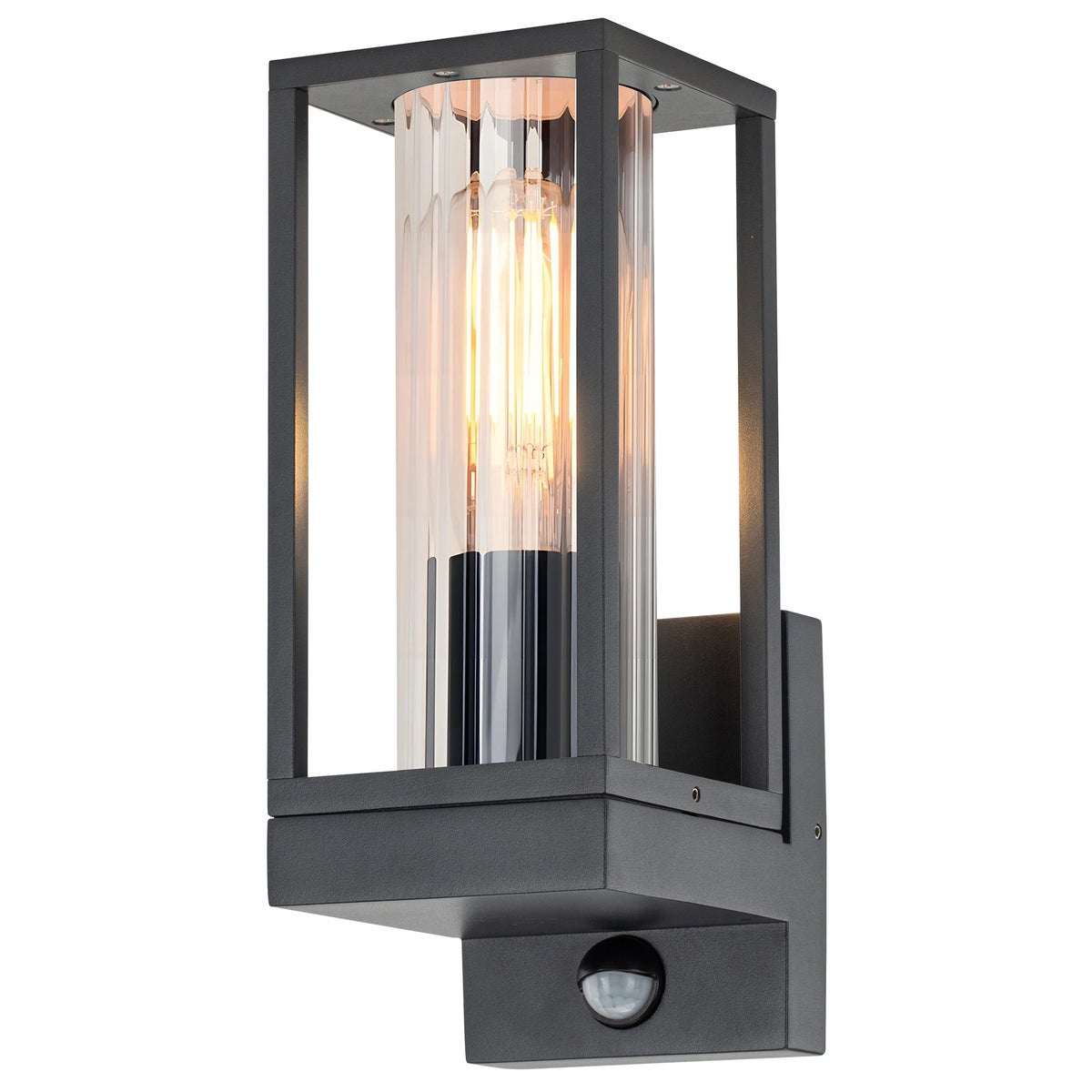 Wandlamp Dogato zwart met sensor Wandlamp Dogato zwart met sensor