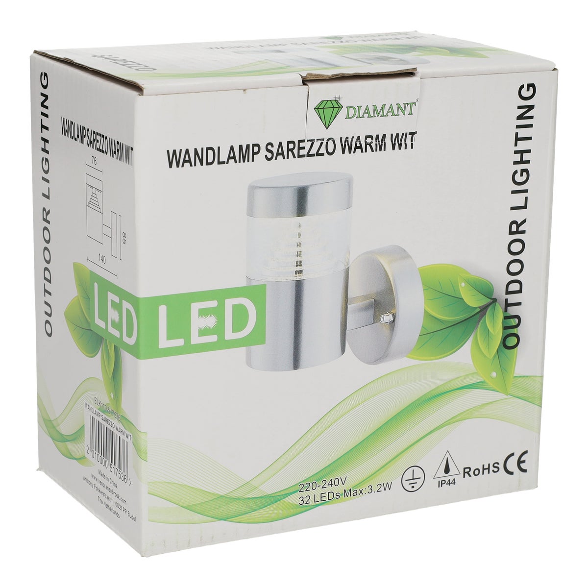 Wandlamp Sarezzo warm wit Wandlamp Sarezzo warm wit