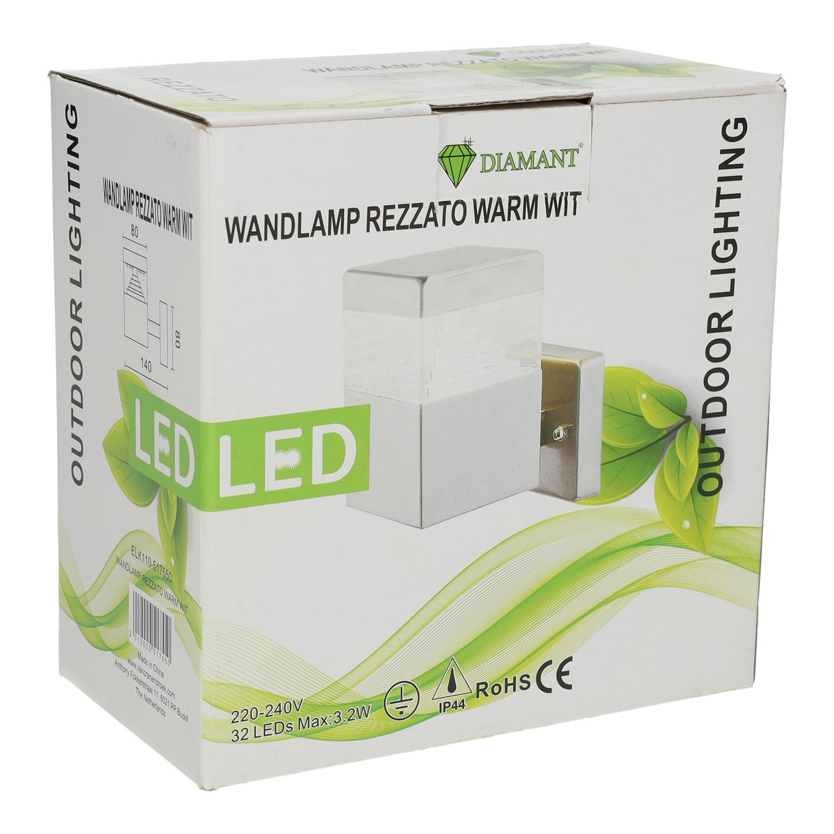 Wandlamp Rezzato warm wit Wandlamp Rezzato warm wit