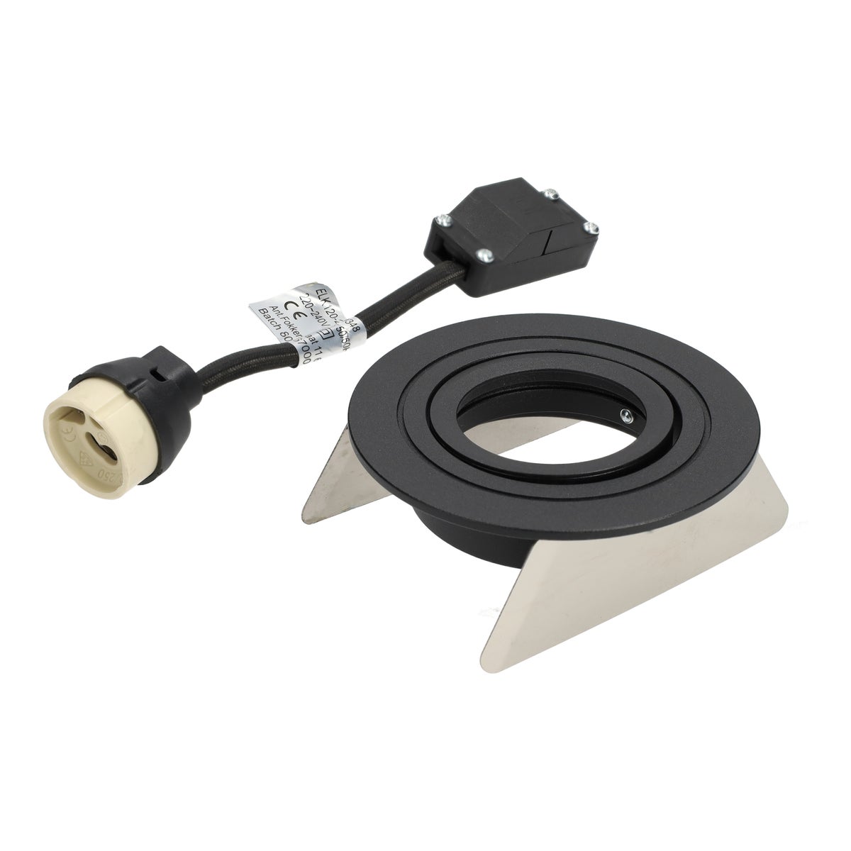 Lamp inbouw spot GU10 rond zwart Lamp inbouw spot GU10 rond zwart