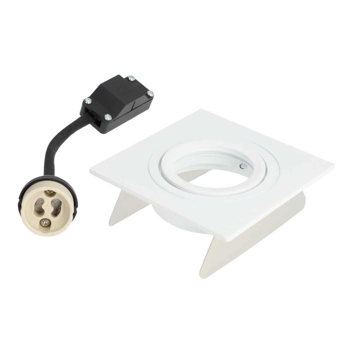 Lamp inbouw spot GU10 vierkant wit Lamp inbouw spot GU10 vierkant wit