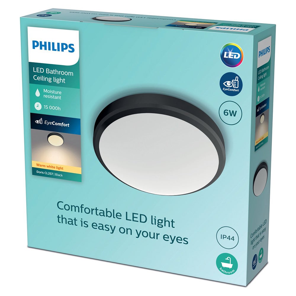Plafondlamp CL257 6W 2700K zwart Plafondlamp CL257 6W 2700K zwart