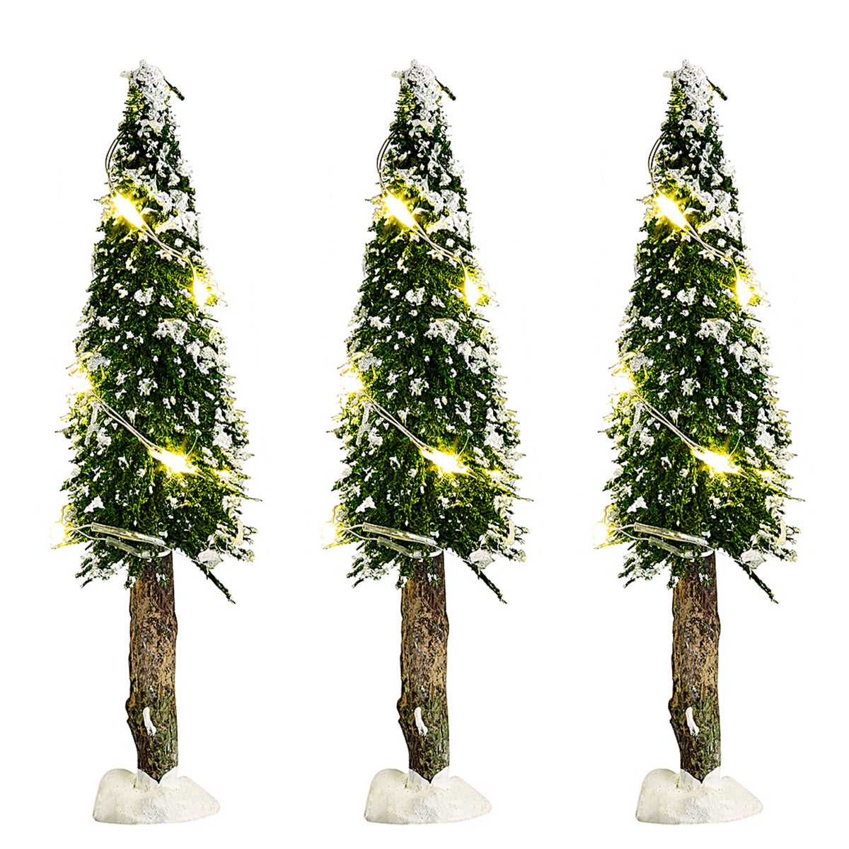 Kerstdorp boom met LED warm wit 14cm Kerstdorp boom met LED warm wit 14cm