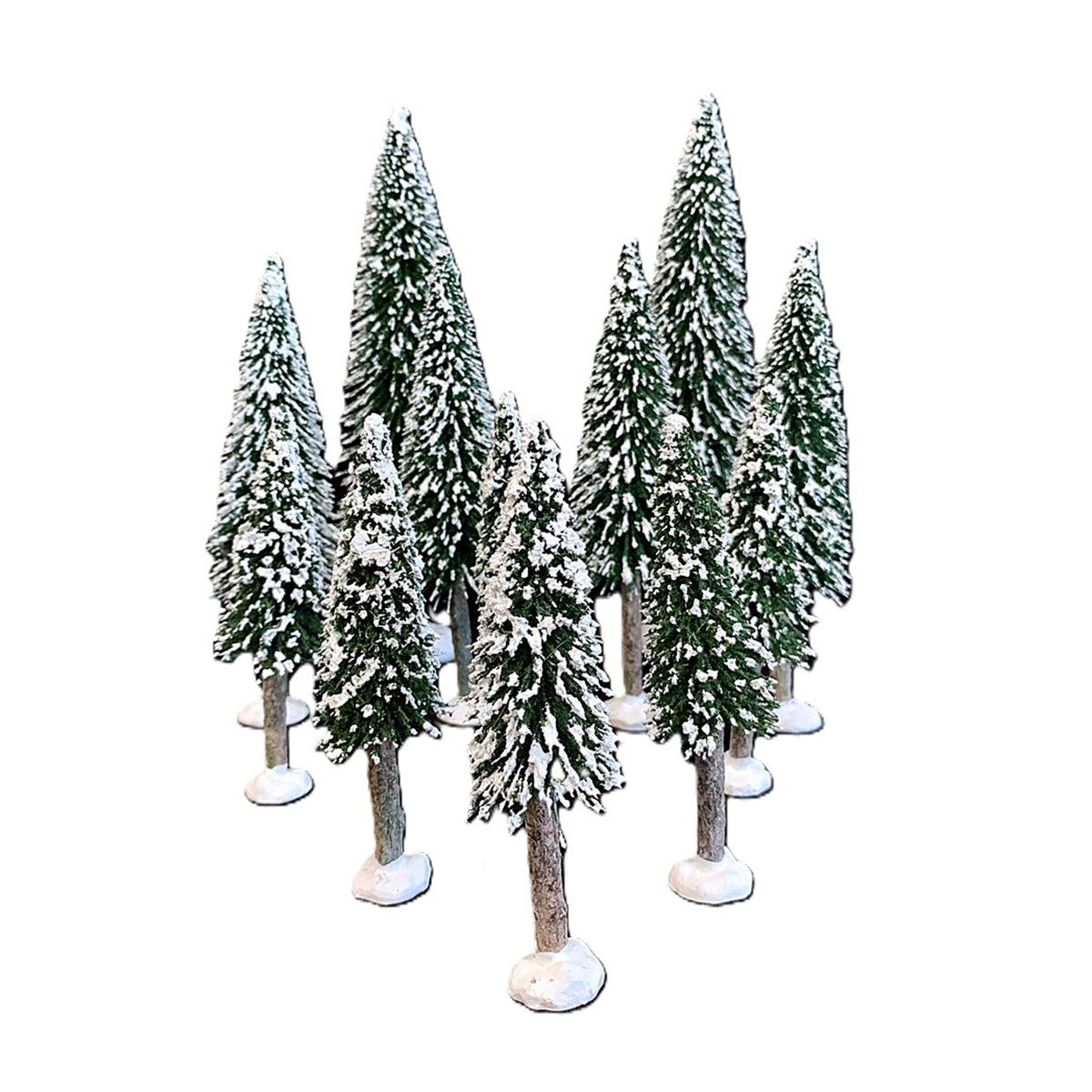 Kerstdorp bomenset 12-delig Kerstdorp bomenset 12-delig