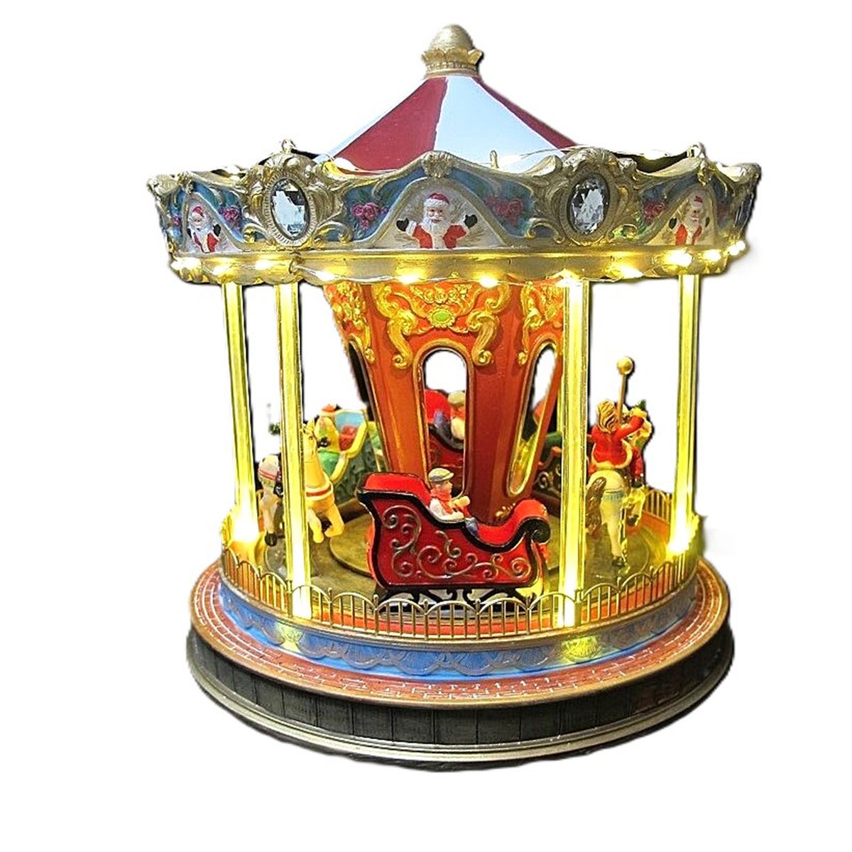 Kerstdorp kermis carrousel 25cm Kerstdorp kermis carrousel 25cm