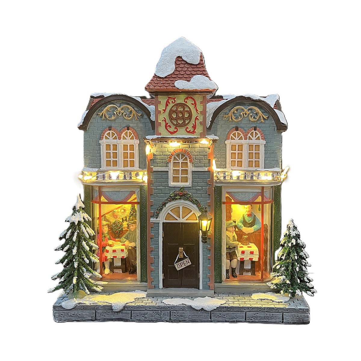 Kerstdorp restaurant 20x9x23cm Kerstdorp restaurant 20x9x23cm