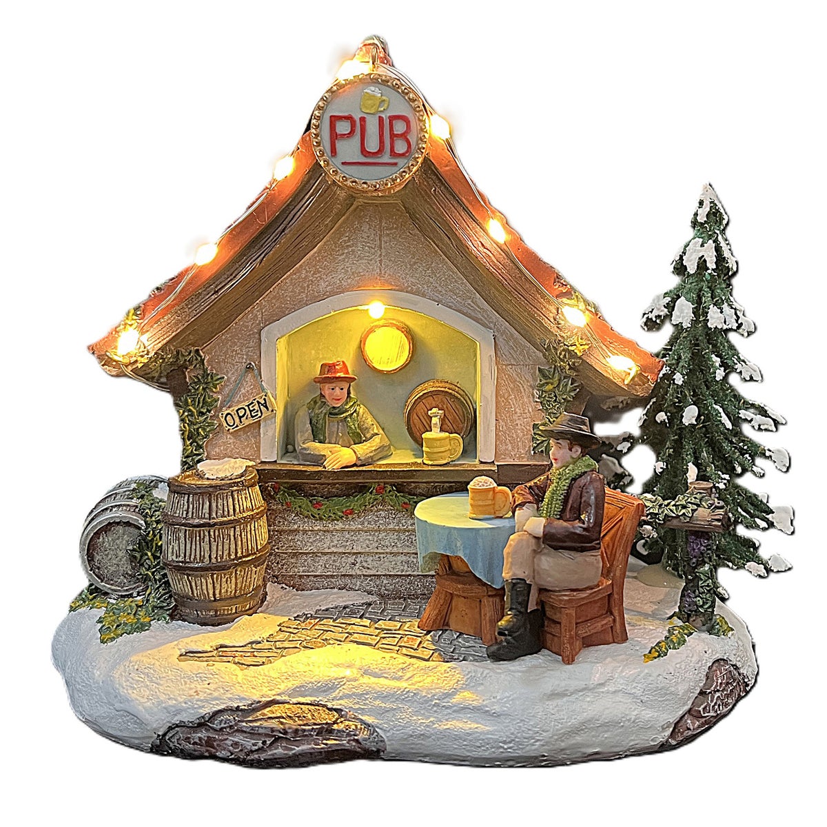 Kerstdorp pub 16x12x14cm Kerstdorp pub 16x12x14cm
